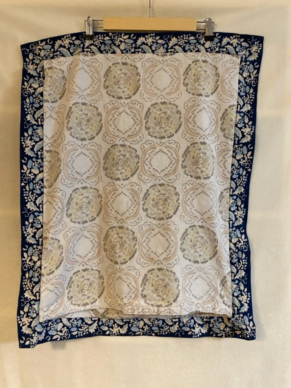Anthropologie Meguro block print cotton standard sham